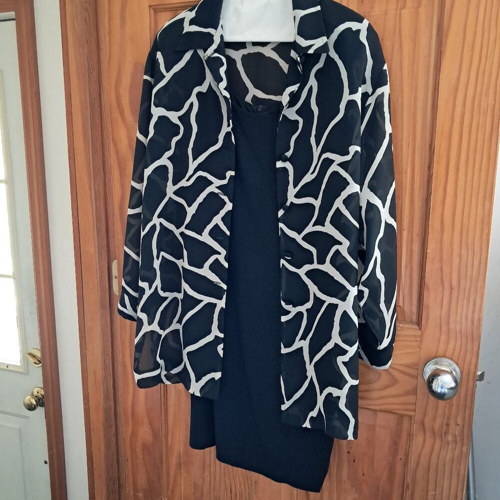 Black dress with jacket